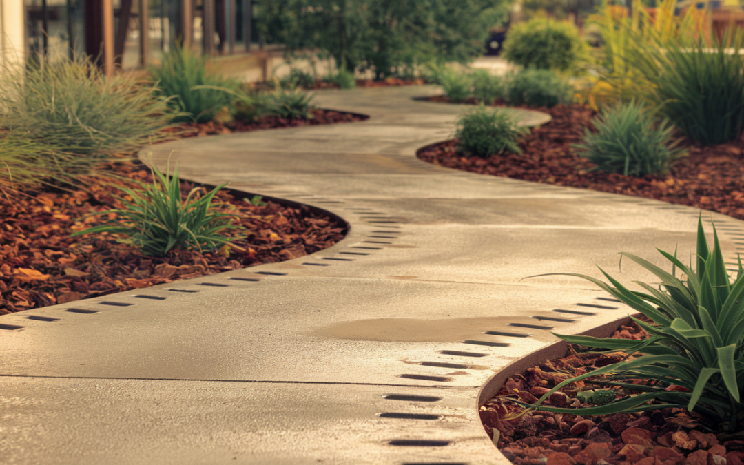 aménagement cours allée jardin