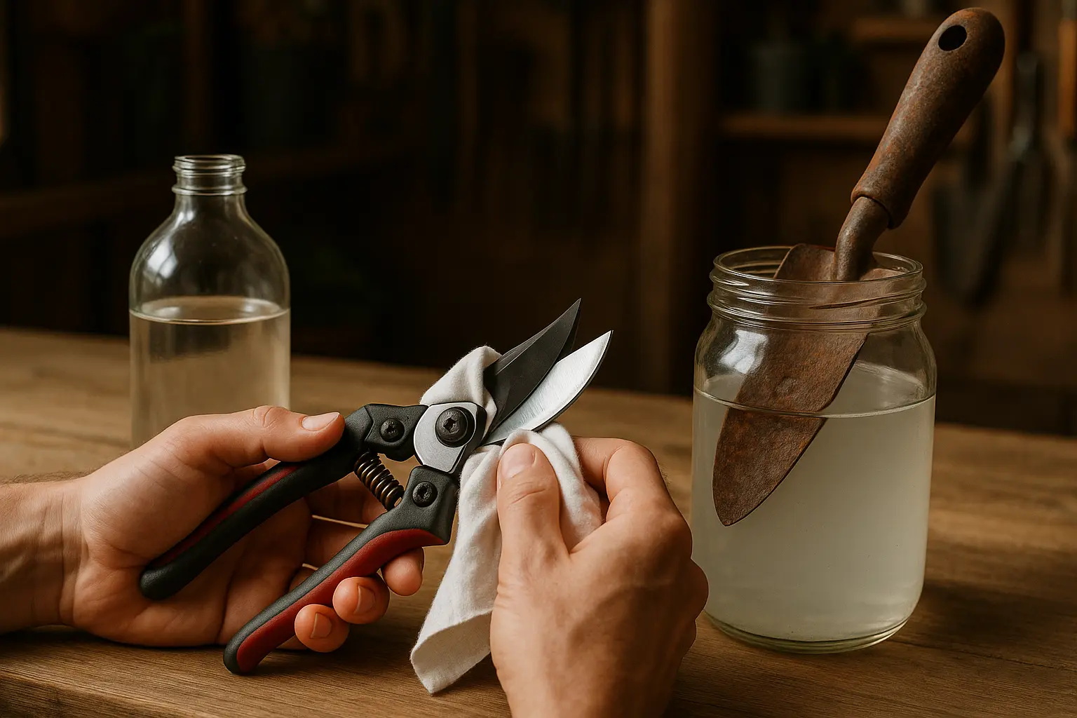 Entretien des outils de jardin