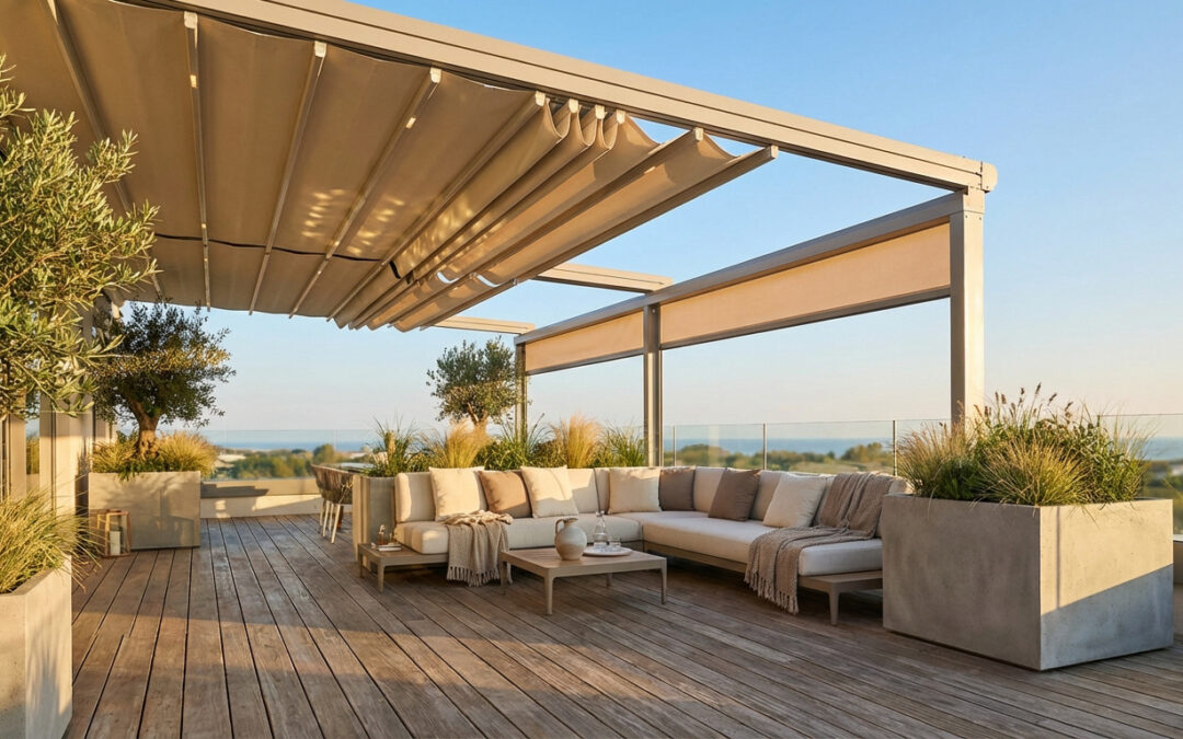 pergola toile ebnroulable